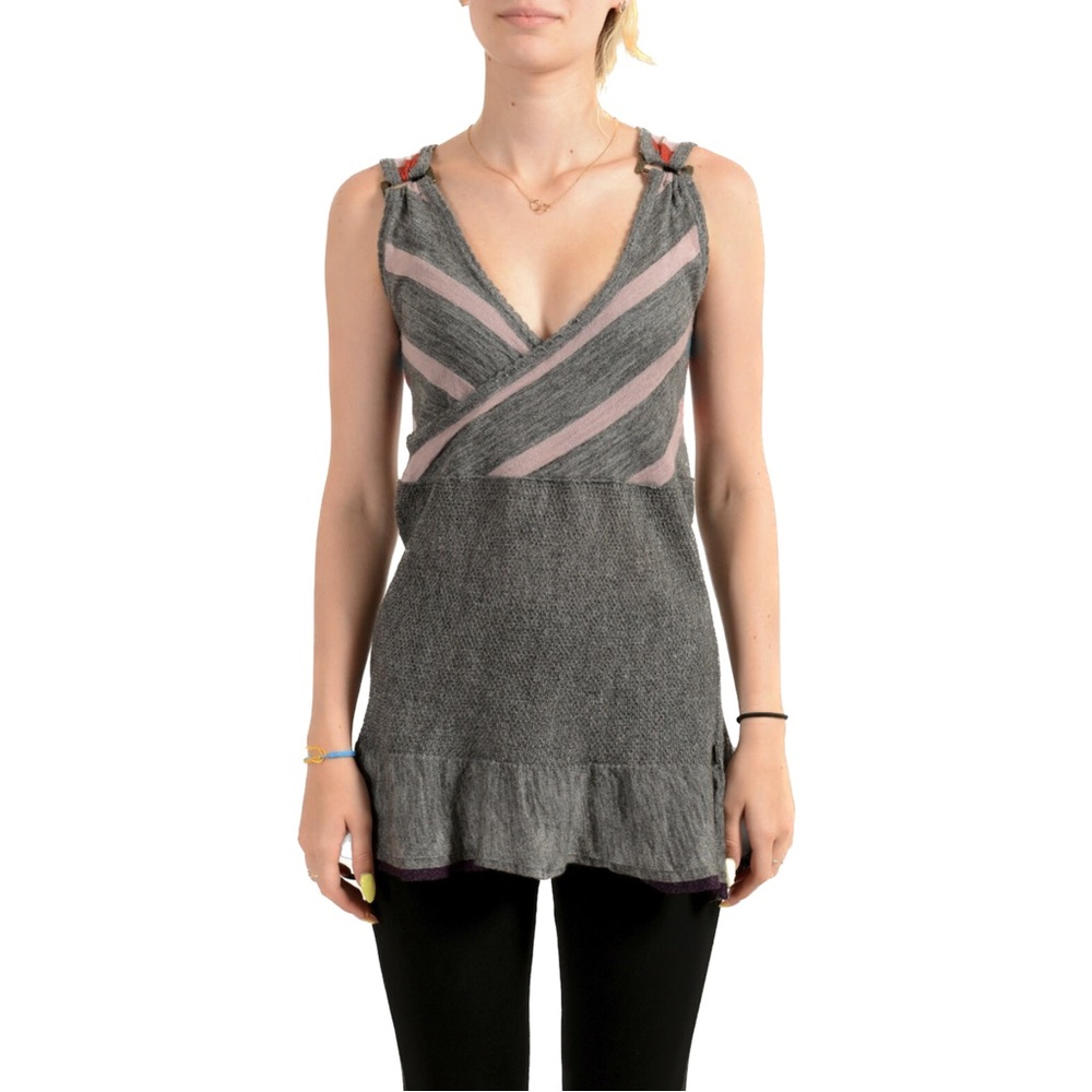 Just Cavalli| Wool/Alpaca Peplum Top